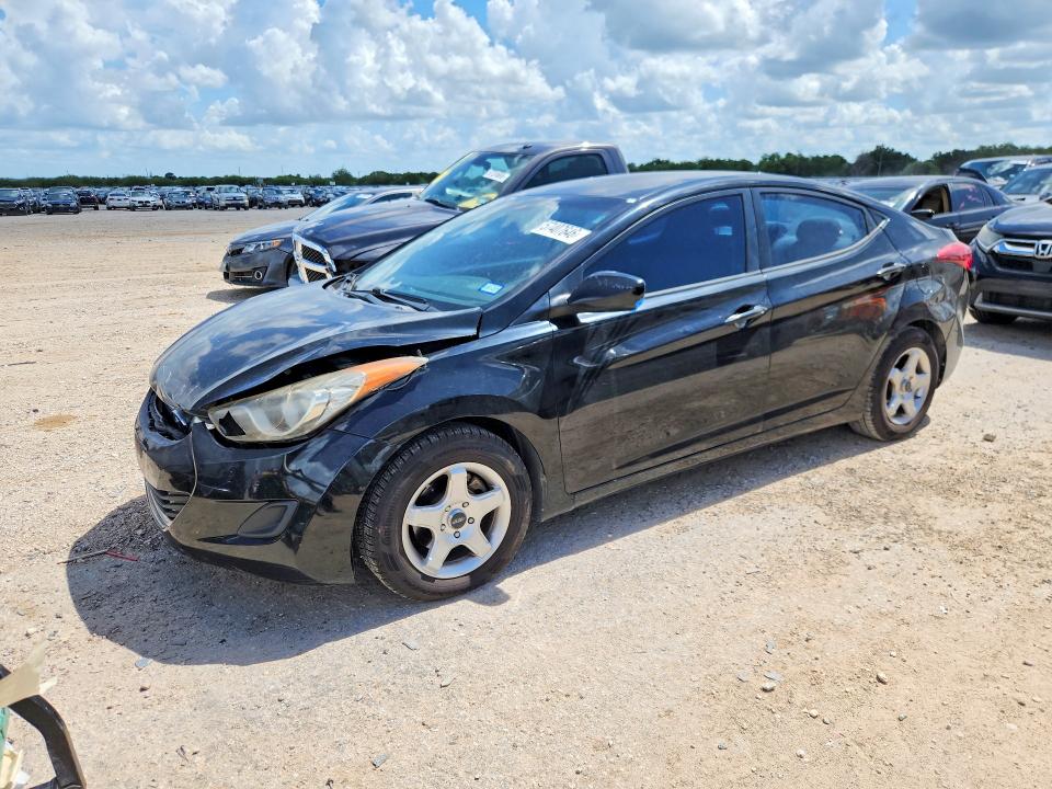 2011 Hyundai Elantra VIN KMHDH4AE2BU135709 COPART salvage auction — FRONT END, Tx - Salvage Vehicle Title, sold $1,100 on 2026-07-30 (photo 1)