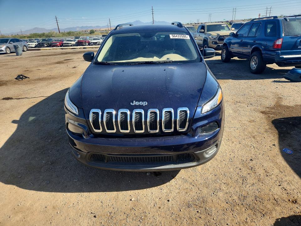 2016 Jeep Cherokee VIN 1C4PJLABXGW126256 COPART salvage auction — NORMAL WEAR, Az - Certificate Of Title, sold $1,300 on 2026-07-10 (photo 5)