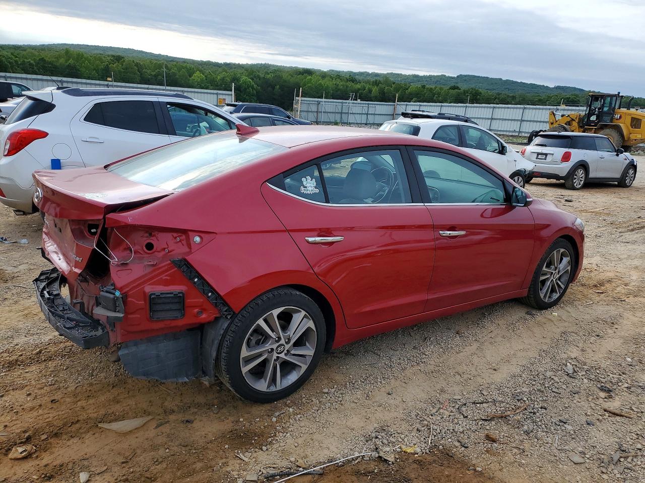 2017 Hyundai Elantra VIN 5NPD84LF2HH187385 COPART salvage auction — Rear End, VA - CERT OF TITLE-SALVAGE HISTORY, sold $2,350 on 2026-07-09 (photo 3)