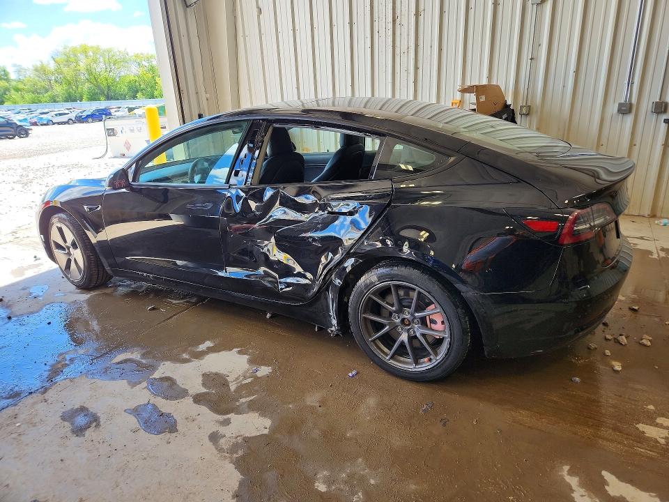 2021 Tesla Model 3 VIN 5YJ3E1EB5MF855220 COPART salvage auction — SIDE, Wi - Cert Of Title-Salvage Vehicle, sold $8,600 on 2026-07-06 (photo 2)