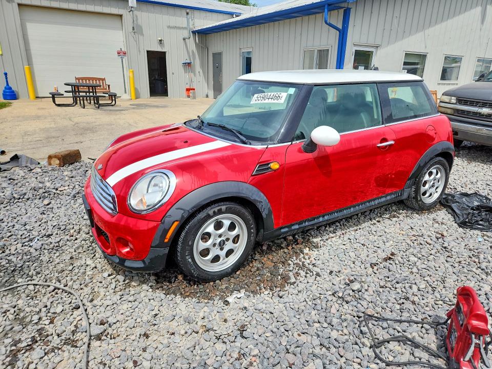 2013 Mini VIN WMWSU3C59DT680536 COPART salvage auction — HAIL, Il - Salvage Certificate, sold $625 on 2026-08-17 (photo 1)