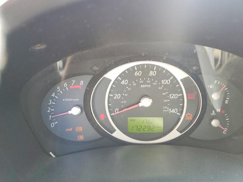 2006 Hyundai Tucson VIN KM8JM12B56U437504 COPART salvage auction — REAR END, GA - CERT OF TITLE-SALVAGE, sold $350 on 2026-07-07 (photo 9)