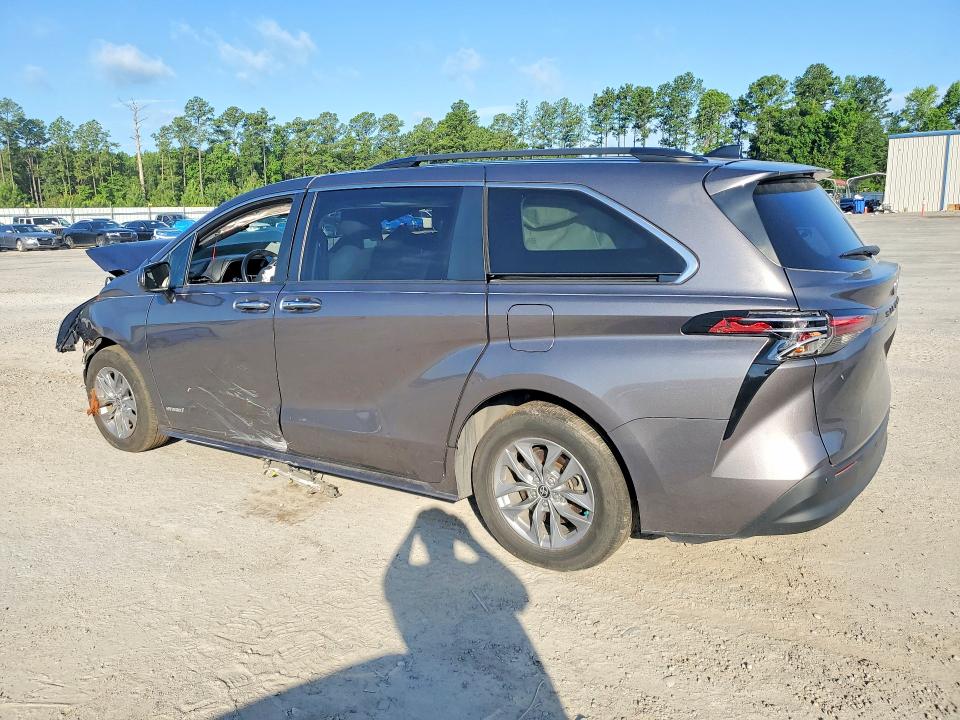 2021 Toyota VIN 5TDYRKEC9MS054780 COPART salvage auction — FRONT END, Sc - Cert Of Title-Salvage, sold $6,900 on 2026-07-27 (photo 2)