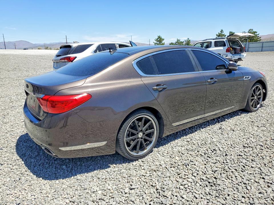 2015 Kia K900 VIN KNALU4D40F6023805 COPART salvage auction — REAR END, NV - SALVAGE TITLE, sold $775 on 2026-07-30 (photo 3)