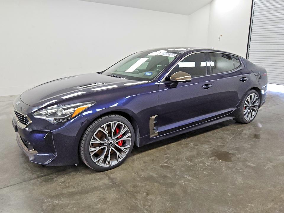 2020 Kia Stinger VIN KNAE35LC4L6085097 COPART salvage auction — MINOR DENT/SCRATCHES, TX - CERTIFICATE OF TITLE (P), sold $18,000 on 2026-07-23 (photo 1)