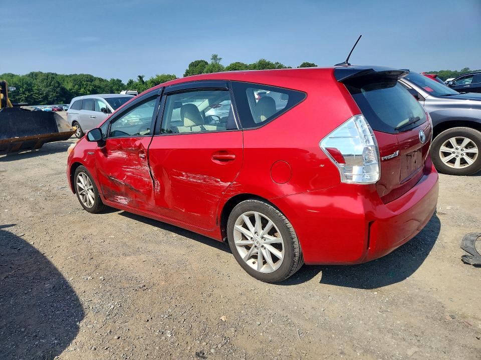 2012 Toyota Prius v VIN JTDZN3EU4C3042549 COPART salvage auction — SIDE, MA - CERT OF TITLE-RECONSTRCTD COLL, sold $125 on 2026-07-22 (photo 2)