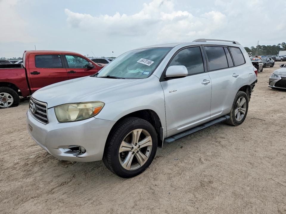 2009 Toyota Highlander VIN JTEDS43A892084458 COPART salvage auction — REAR END, Tx - Salvage Vehicle Title, sold $2,700 on 2026-07-24 (photo 1)