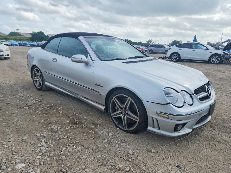 2007 Mercedes-benz Clk-class VIN WDBTK77G17T076904 COPART salvage auction — WATER/FLOOD, FL - CERT OF TITLE-SLVG REBLD FLOOD, sold $650 on 2026-07-23 (photo 4)