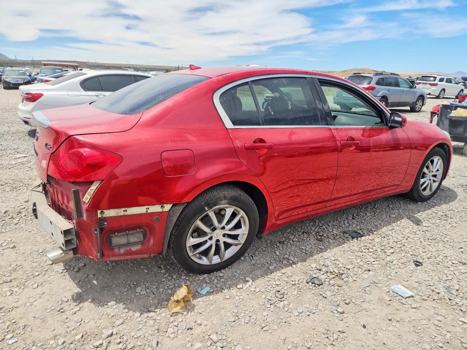 2008 Infiniti G VIN JNKBV61F48M251977 COPART salvage auction — REAR END, Ut - Salvage Certificate, sold $150 on 2026-07-24 (photo 3)