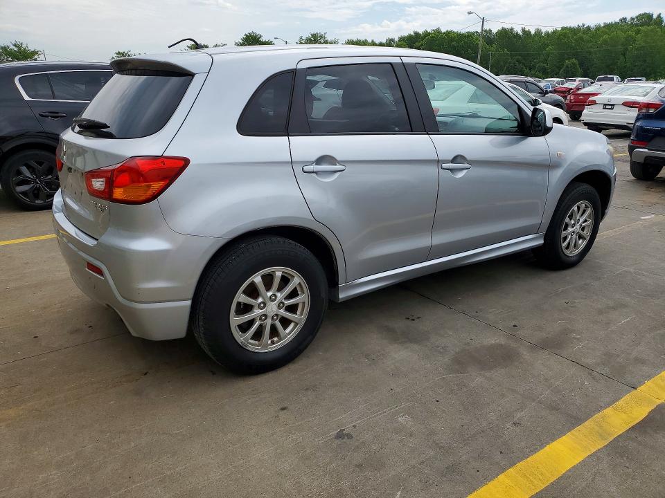 2011 Mitsubishi Outlander sport VIN JA4AP3AU8BZ010187 COPART salvage auction — FRONT END, Ky - Certificate Of Title, sold $975 on 2026-07-09 (photo 3)