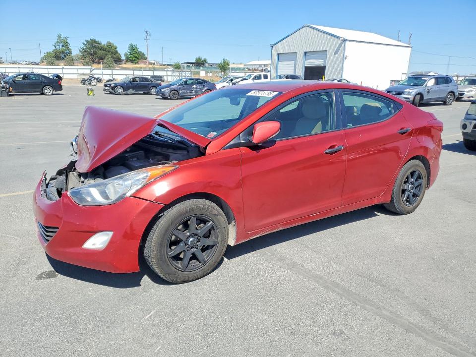 2012 Hyundai Elantra VIN KMHDH4AE0CU325025 COPART salvage auction — FRONT END, Id - Salvage Certificate Of Title, sold $425 on 2026-07-30 (photo 1)