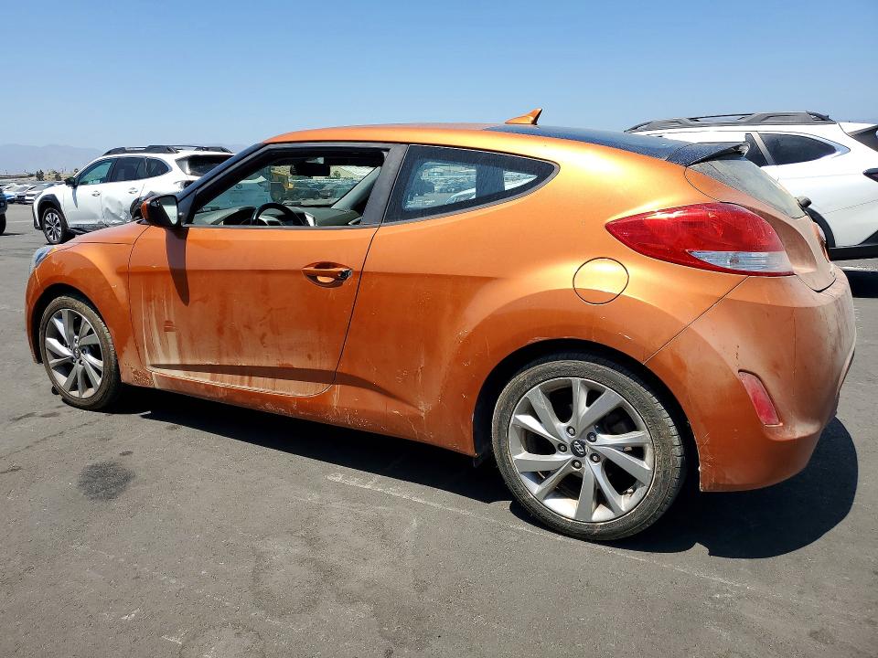 2017 Hyundai Veloster VIN KMHTC6AD0HU306303 COPART salvage auction — VANDALISM, Ca - Salvage Certificate, sold $350 on 2026-07-06 (photo 2)