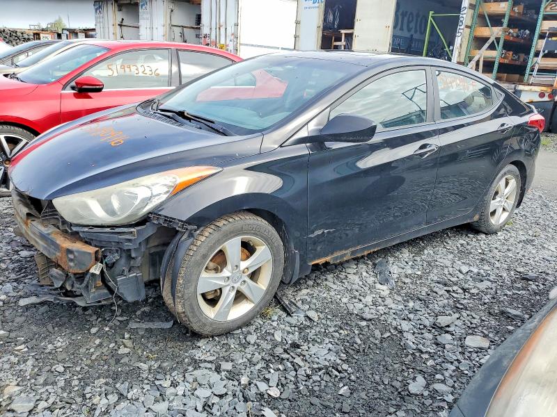2013 Hyundai Elantra VIN 5NPDH4AEXDH187073 COPART salvage auction — FRONT END, Qc - Gravement Accidente, sold $725 on 2026-07-28 (photo 1)