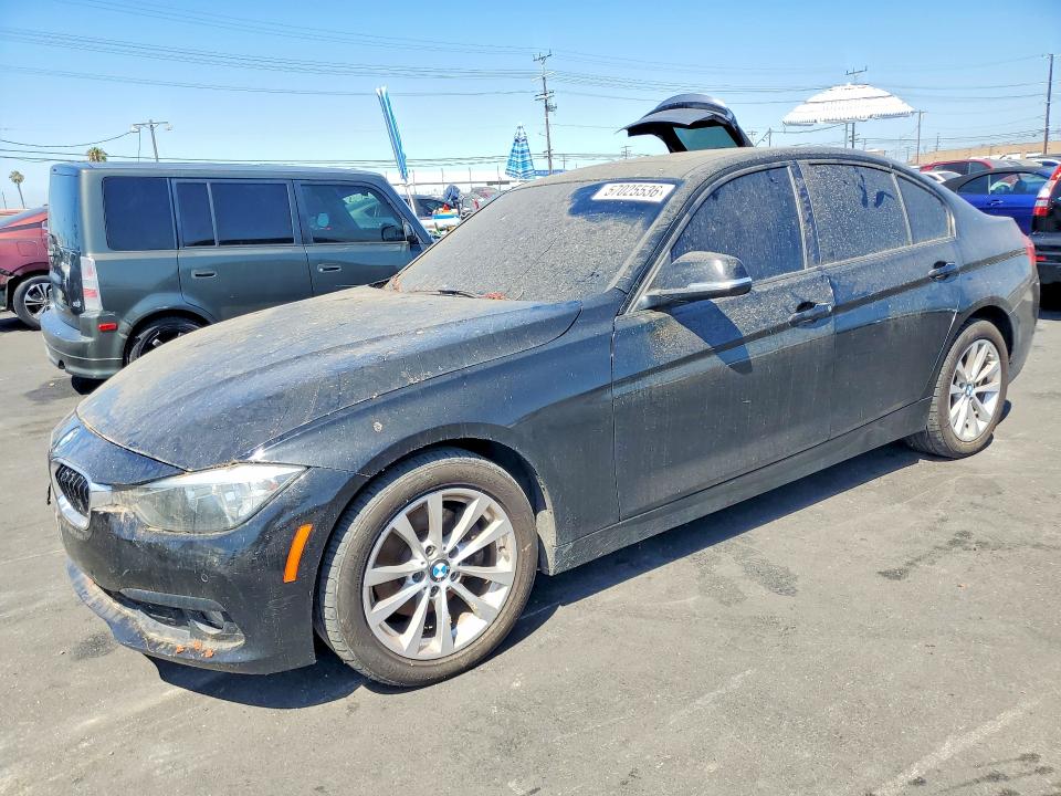 2016 BMW 3er VIN WBA8A9C5XGK617039 COPART salvage auction — FRONT END, Ca - Salvage Certificate, sold $975 on 2026-07-13 (photo 1)