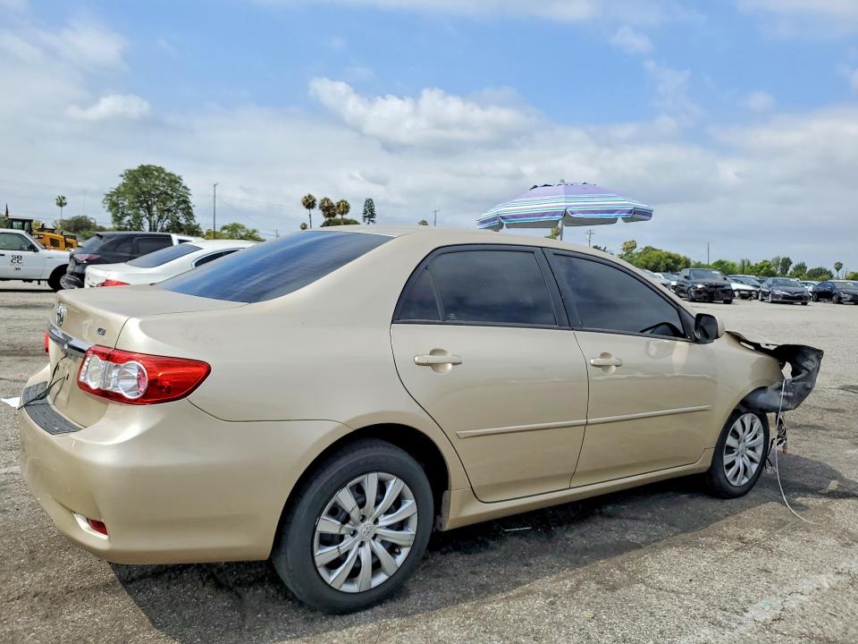2013 Toyota Corolla VIN 5YFBU4EE3DP106608 COPART salvage auction — FRONT END, Ca - Salvage Certificate, sold $2,700 on 2026-07-31 (photo 3)