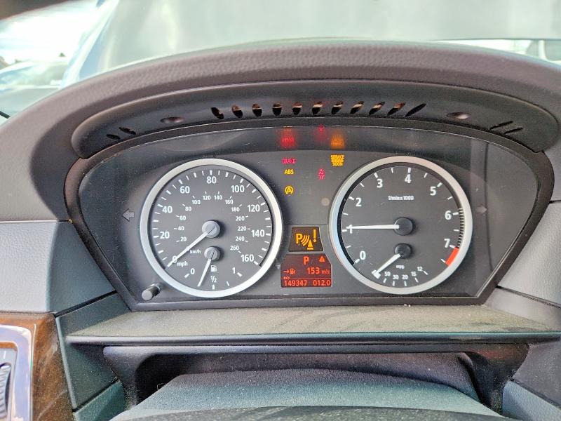 2006 BMW 5er VIN WBANN73556CN02983 COPART salvage auction — FRONT END, Il - Salvage Certificate, sold $675 on 2026-07-21 (photo 9)