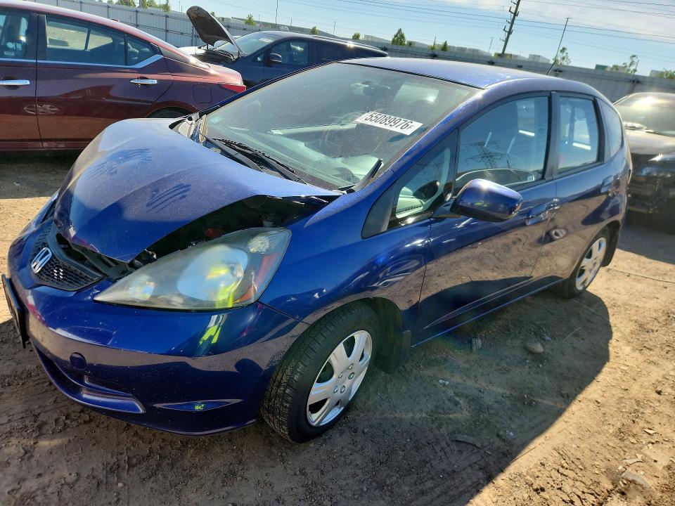 2013 Honda Fit VIN JHMGE8G37DC019629 COPART salvage auction — FRONT END, Il - Salvage Certificate, sold $950 on 2026-07-14 (photo 1)
