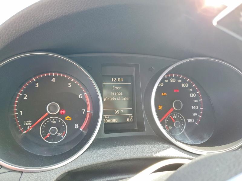 2012 Volkswagen Gti VIN WVWHV7AJ8CW259647 COPART salvage auction — MECHANICAL, FL - CERTIFICATE OF TITLE, sold $450 on 2026-07-17 (photo 9)