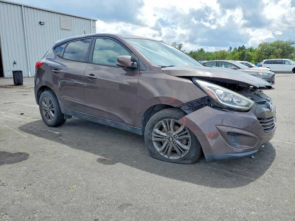 2014 Hyundai Tucson VIN KM8JT3AF7EU903208 COPART salvage auction — FRONT END, Fl - Cert Of Title Slvg Rebuildable, sold $475 on 2026-07-08 (photo 4)