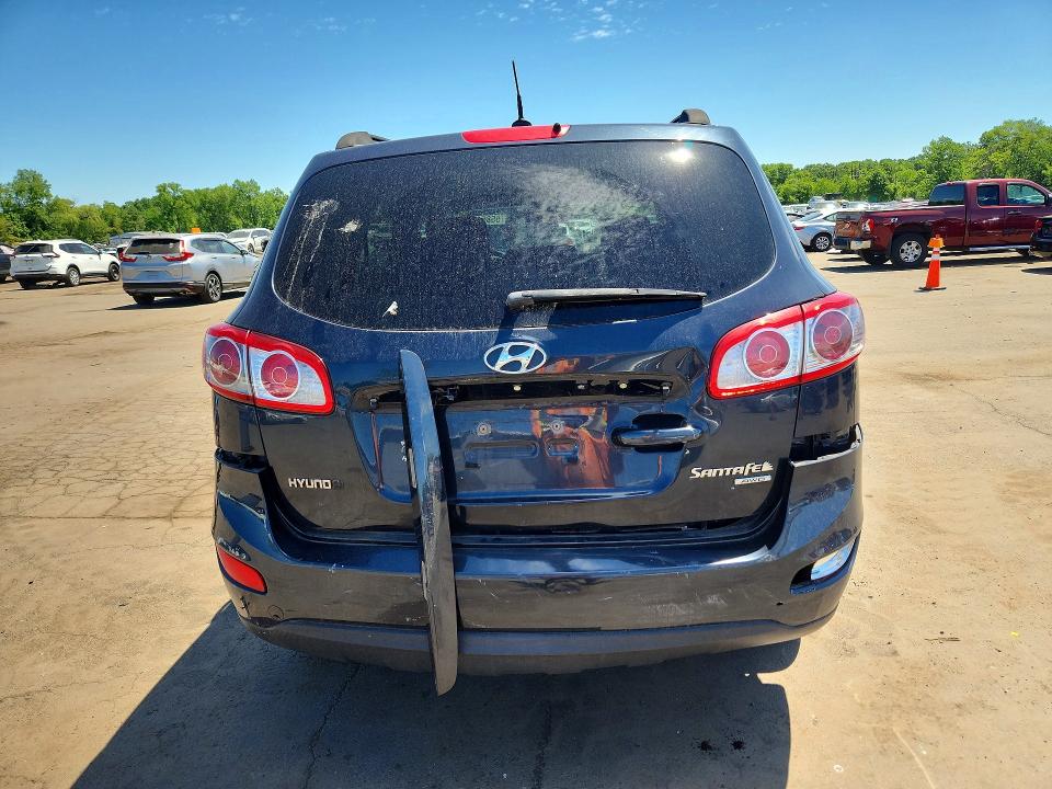 2011 Hyundai Santa fe VIN 5XYZGDAB5BG070066 COPART salvage auction — REAR END, Ct - Cert Of Title-Salvage, sold $950 on 2026-07-10 (photo 6)