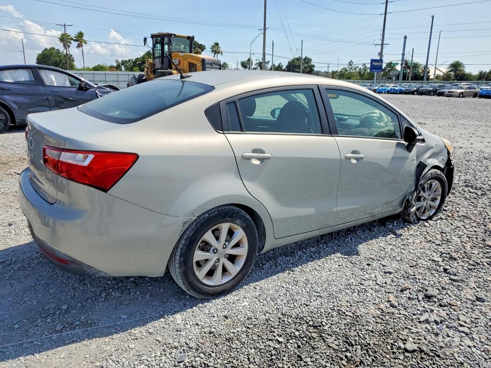 2012 Kia Rio VIN KNADN4A39C6090184 COPART salvage auction — FRONT END, Fl - Cert Of Title Slvg Rebuildable, sold $525 on 2026-07-10 (photo 3)