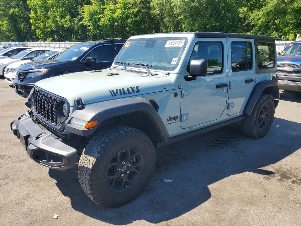 2024 Jeep Wrangler / VIN 1C4PJXDN5RW106996 COPART salvage auction — REAR END, Nj - Cert Of Title-Salvage, sold $14,000 on 2026-07-02 (photo 1)