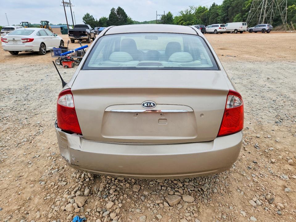 2005 Kia Spectra VIN KNAFE121X55080003 COPART salvage auction — REAR END, Nc - Salvage Certificate Of Title, sold $275 on 2026-07-20 (photo 6)