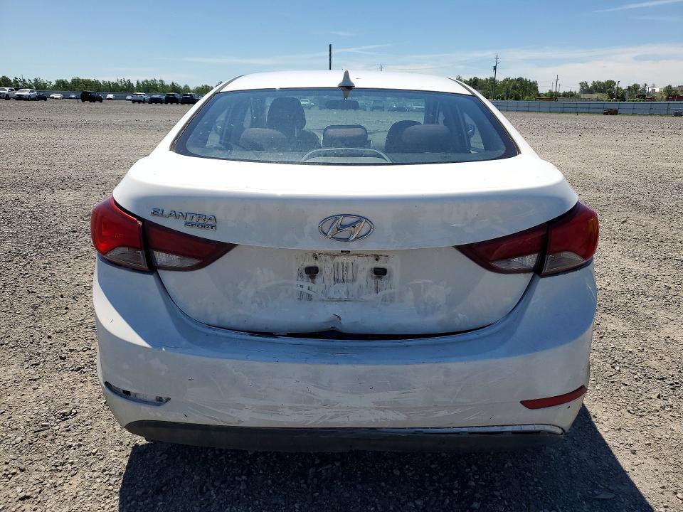 2016 Hyundai VIN KMHDH4AE4GU494762 COPART salvage auction — REAR END, On - Permit No Brand - Unfit, sold $800 on 2026-07-09 (photo 6)