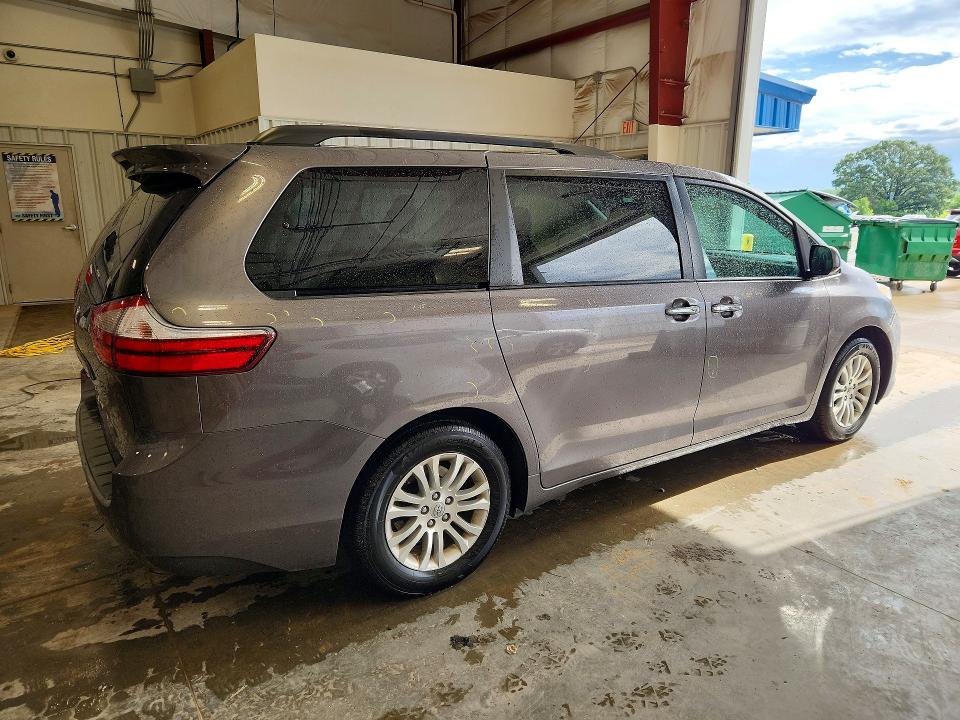 2017 Toyota Sienna VIN 5TDYZ3DC7HS872442 COPART salvage auction — HAIL, Salvage Title, sold $15,700 on 2026-07-14 (photo 3)