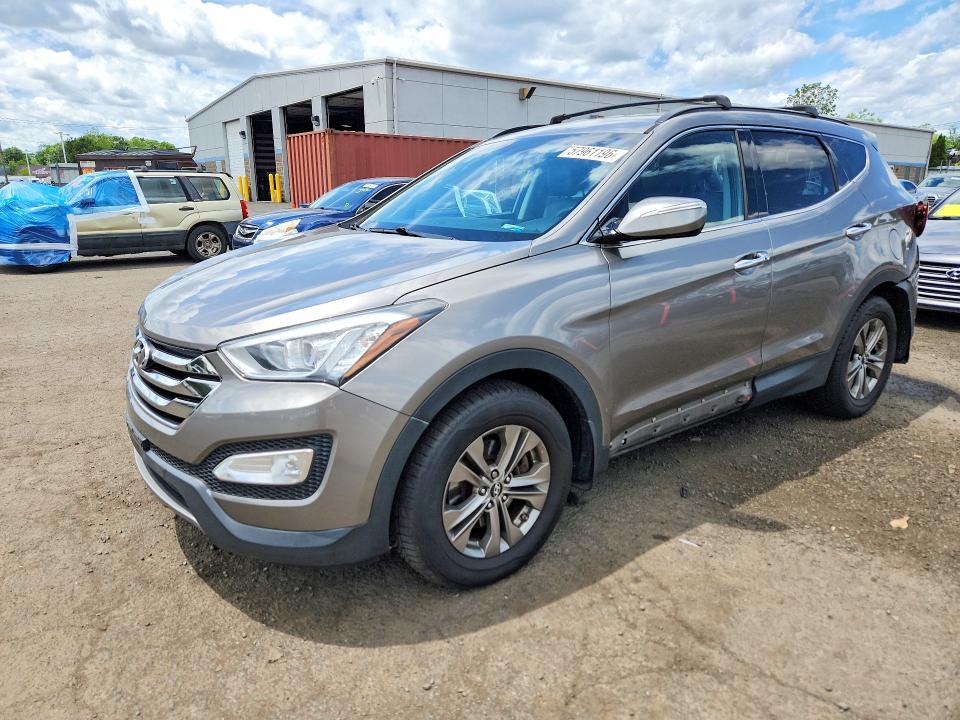 2014 Hyundai Santa fe VIN 5XYZUDLB5EG218372 COPART salvage auction — REAR END, Ct - Cert Of Title-Salvage, sold $575 on 2026-07-28 (photo 1)