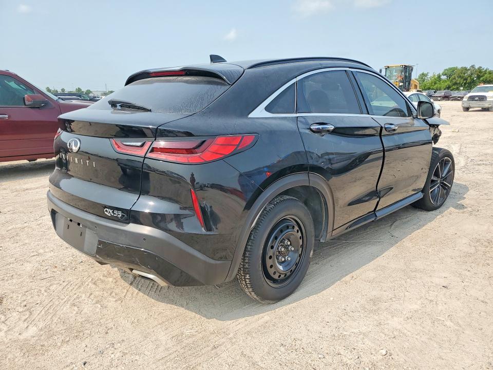 2024 Infiniti Qx55 VIN 3PCAJ5JR0RF107561 COPART salvage auction — FRONT END, Tx - Salvage Vehicle Title, sold $10,700 on 2026-07-02 (photo 3)