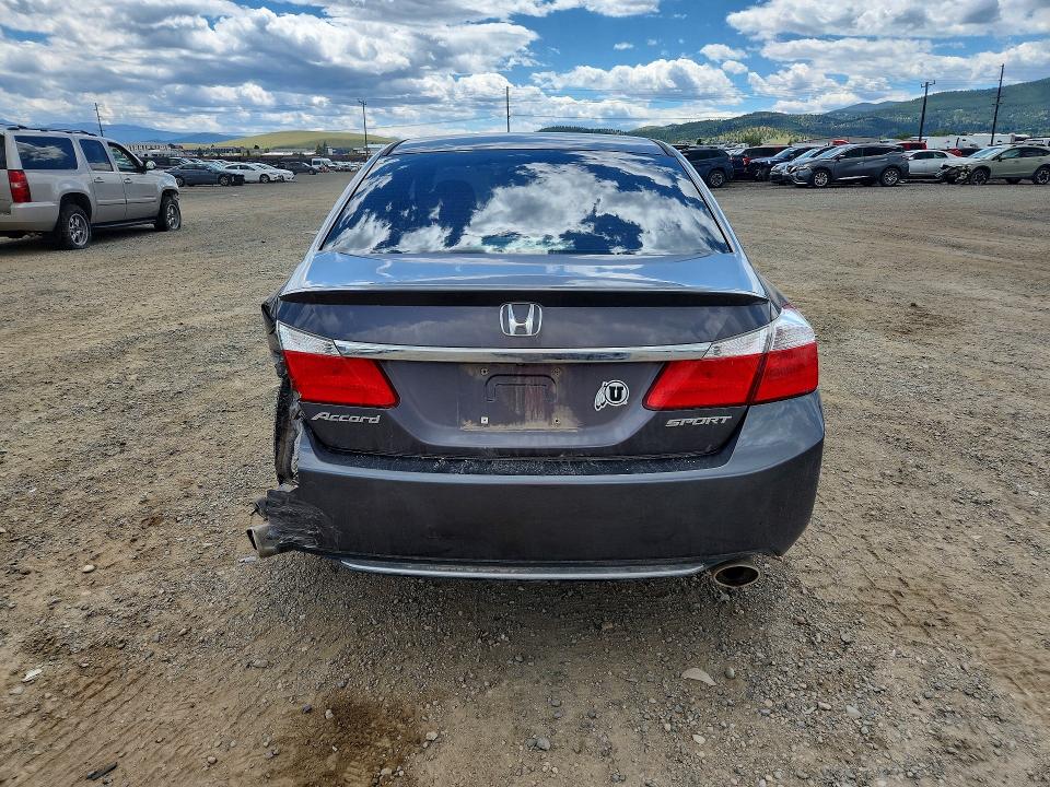 2014 Honda Accord VIN 1HGCR2E57EA274060 COPART salvage auction — REAR END, Mt - Salvage Certificate Of A Vehic, sold $1,450 on 2026-08-18 (photo 6)