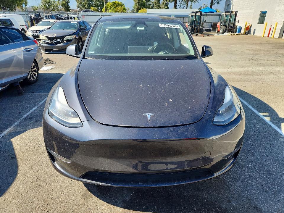 2024 Tesla Model y VIN 7SAYGDEFXRF020194 COPART salvage auction — REAR END, Ca - Salvage Certificate, sold $8,100 on 2026-07-28 (photo 5)