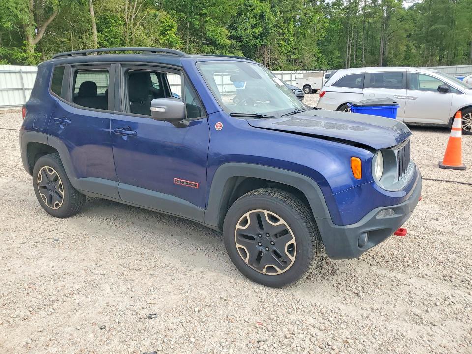 2016 Jeep Renegade VIN ZACCJBCT1GPD13199 COPART salvage auction — FRONT END, Nc - Salvage Certificate Of Title, sold $275 on 2026-07-31 (photo 4)