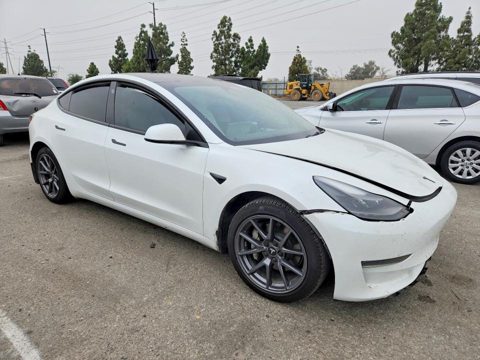 2023 Tesla Model 3 VIN 5YJ3E1EA2PF515096 COPART salvage auction — FRONT END, Ca - Salvage Certificate, sold $150 on 2026-07-28 (photo 4)