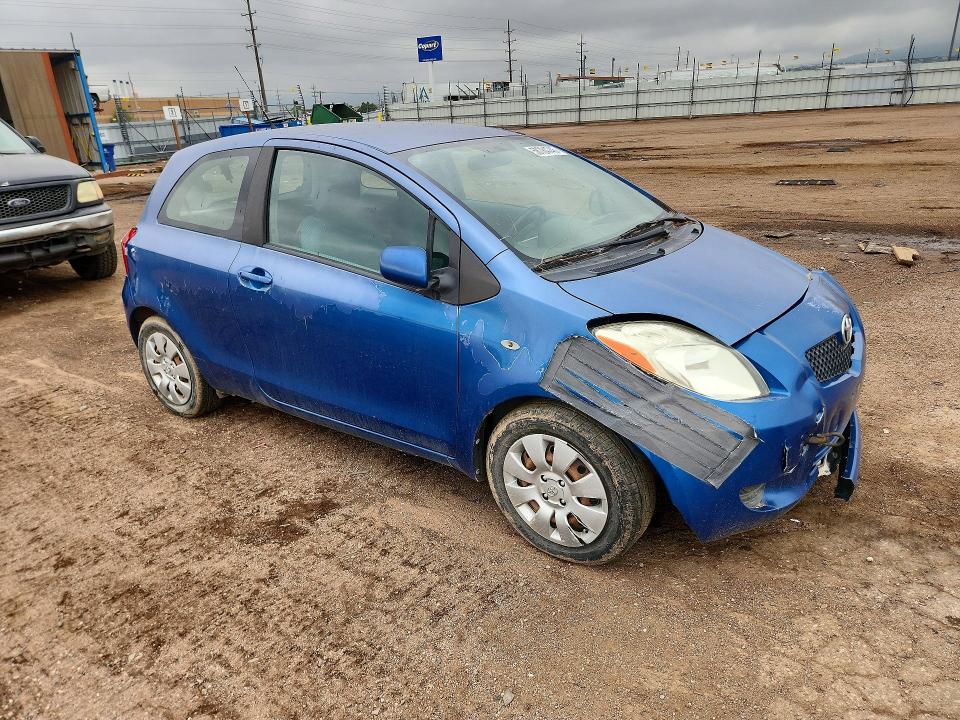 2008 Toyota Yaris VIN JTDJT923785197187 COPART salvage auction — FRONT END, Co - Bill Of Sale-Parts Only, sold $475 on 2026-07-13 (photo 4)