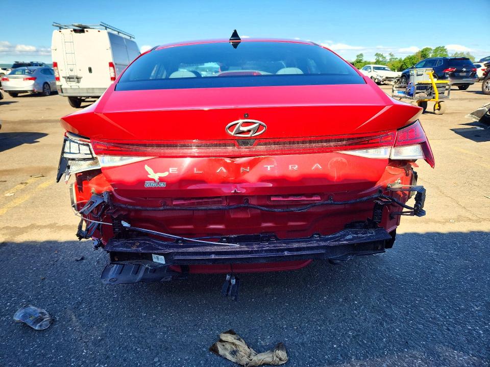 2021 Hyundai Elantra VIN 5NPLN4AG3MH005865 COPART salvage auction — REAR END, Pa - Certificate Of Salvage, sold $2,400 on 2026-07-24 (photo 6)