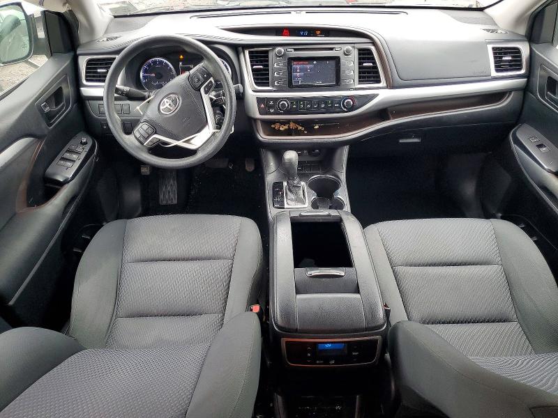 2019 Toyota Highlander VIN 5TDZARFH2KS048959 COPART salvage auction — FRONT END, Va - Cert Of Title - Salvage, sold $7,000 on 2026-07-15 (photo 8)