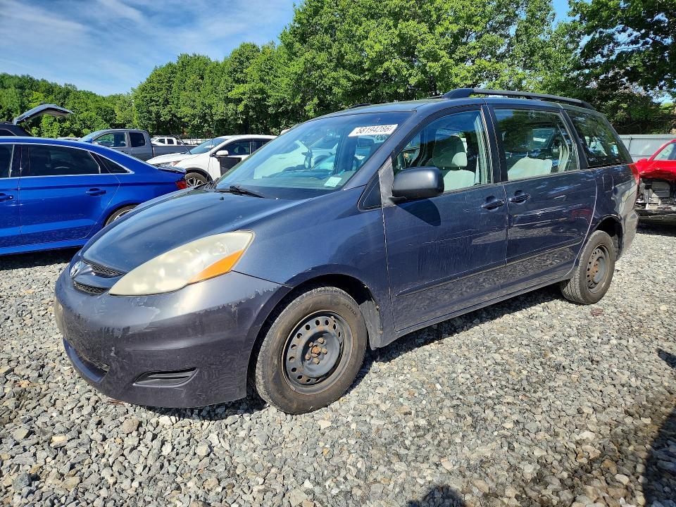 2010 Toyota Sienna VIN 5TDKK4CC4AS296848 COPART salvage auction — FRONT END, MA - CERT OF TITLE-RECONSTRCTD COLL, sold $625 on 2026-07-08 (photo 1)