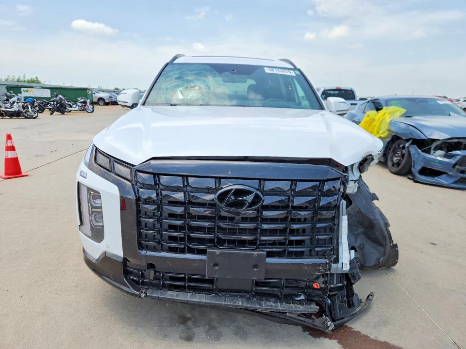2024 Hyundai Palisade VIN KM8R7DGE4RU749025 COPART salvage auction — FRONT END, Tx - Salvage Vehicle Title, sold $8,200 on 2026-07-09 (photo 5)