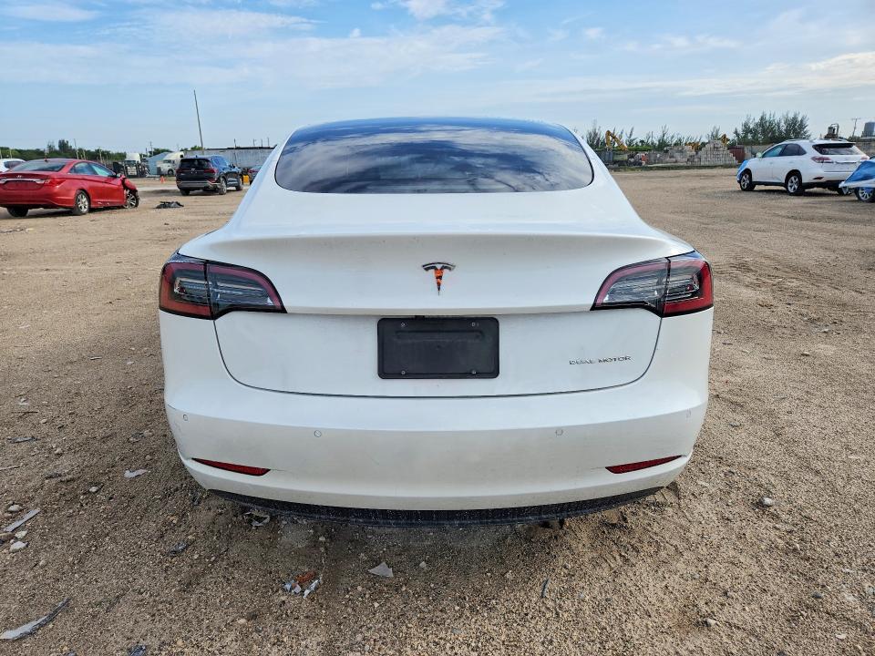 2022 Tesla Model 3 VIN 5YJ3E1EB0NF110781 COPART salvage auction — FRONT END, Fl - Cert Of Title Slvg Rebuildable, sold $9,000 on 2026-07-09 (photo 6)