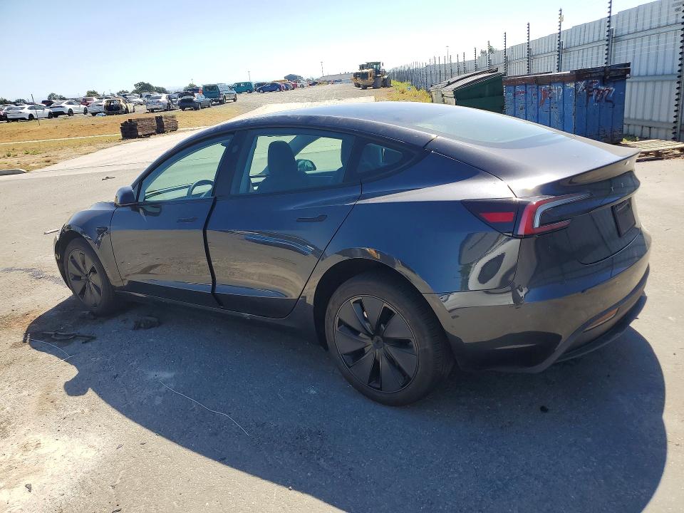2025 Tesla Model 3 VIN 5YJ3E1EA1SF079236 COPART salvage auction — FRONT END, Ca - Salvage Certificate, sold $13,300 on 2026-07-14 (photo 2)