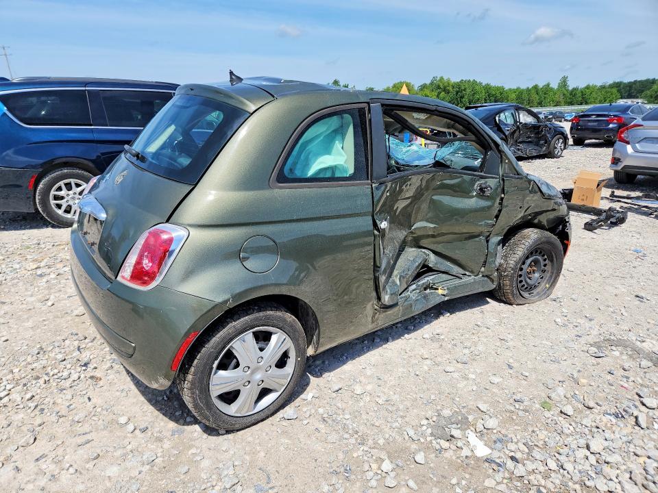 2012 Fiat 500 VIN 3C3CFFAR0CT254511 COPART salvage auction — ROLLOVER, Mi - Certificate Of Title, sold $450 on 2026-08-13 (photo 3)