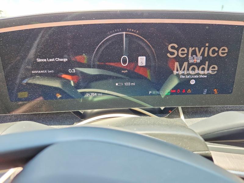 2023 Lucid Air VIN 50EA1PFA1PA009350 COPART salvage auction — FRONT END, FL - CERT OF TITLE SLVG REBUILDABLE, sold $4,550 on 2026-07-29 (photo 9)