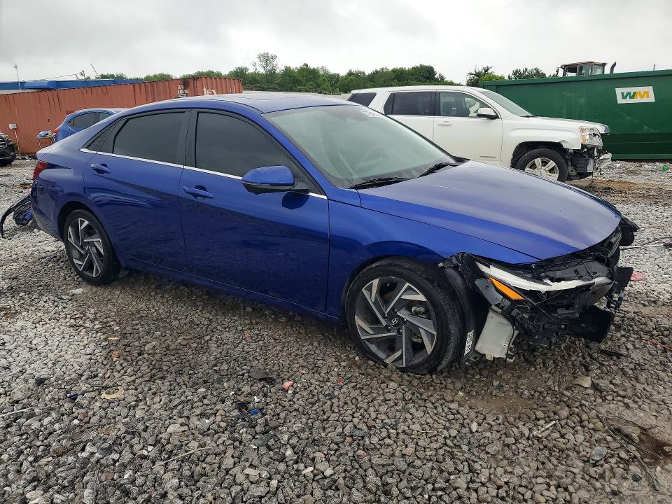 2024 Hyundai Elantra VIN KMHLP4DG5RU773359 COPART salvage auction — FRONT END, Al - Cert Of Title-Salvage Title, sold $4,300 on 2026-07-21 (photo 4)