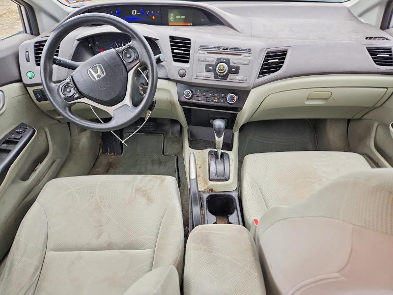2012 Honda Civic VIN 19XFB2F50CE347715 COPART salvage auction — FRONT END, Nj - Cert Of Title-Salvage, sold $1,100 on 2026-07-25 (photo 8)