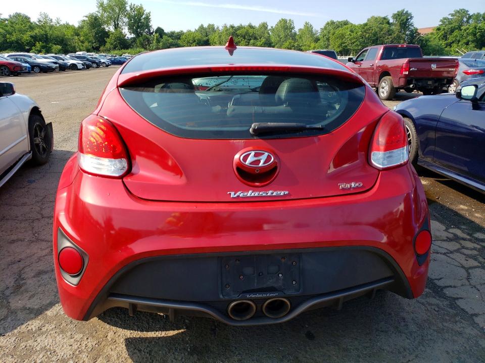 2016 Hyundai Veloster VIN KMHTC6AEXGU267758 COPART salvage auction — MECHANICAL, Ct - Cert Of Title-Salvage, sold $650 on 2026-07-14 (photo 6)