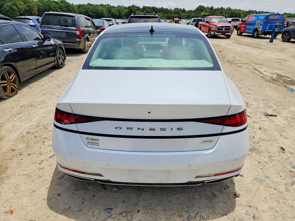 2025 Genesis G90 VIN KMTFC4SD7SU053543 COPART salvage auction — FRONT END, MD - CERT OF SALVAGE < 75% DAMAGE, sold $19,000 on 2026-07-21 (photo 6)