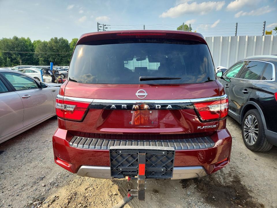 2024 Nissan Armada VIN JN8AY2DB4R9850652 COPART salvage auction — FRONT END, Va - Cert Of Title - Salvage, sold $17,200 on 2026-07-28 (photo 6)