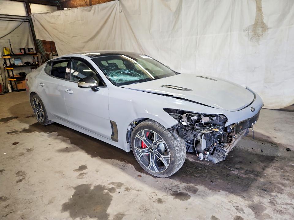 2019 Kia Stinger VIN KNAE45LC6K6053635 COPART salvage auction — FRONT END, Pa - Certificate Of Salvage, sold $2,400 on 2026-07-09 (photo 4)